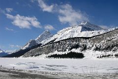 06 Mount Nestor and Old Goat Mountain Above Spray Lake From Highway 742 Smith-Dorrien Spray Trail In Kananaskis In Winter.jpg